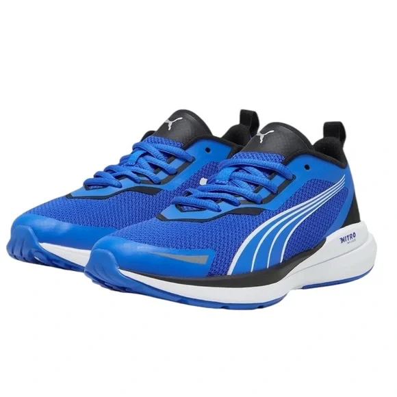 PUMA Kruz Nitro Jr. Sneakers in Blue / White / Silver - Picture 1 of 15